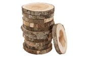 Kunst & Handwerk Ausstattung - Colorations - Raw Wooden Discs 8-10cm 12pcs. - 38WD19
