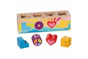 Baby Spielzeug - Goki Wooden Sorting Box Shape Sorter Love - 58309