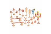 Holzspielzeug - Goki Wooden Traffic Signs Set - 21pcs. - 53773