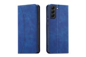 Handys - Cover & Cases - Hurtel Magnet Fancy Case for Samsung Galaxy S23 Ultra Cover with Flip Wallet Stand Blue - 9145576271520