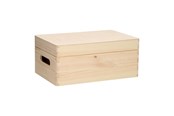 Kinderzimmer - Playwood Storage Chest Rectangular Hinged Lid Pine Small - SL1001