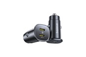 Handys - Adapter und Ladegeräte - Baseus GoTrip 2 x USB-C 30W Car Charger - Black - C00072300123-01
