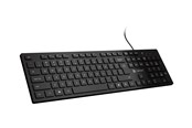 Tastaturen - Natec HERRING - keyboard - slim design low profile full size - QWERTY - US - black Input Device - Tastatur - Englisch (US) - Schwarz - NKL-2341