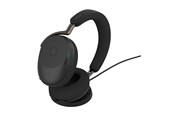 Kopfhörer/Headsets - Jabra Evolve3 85 MS Link390a - Black (Incl. Wireless Charging Pad) - 38599-999-989