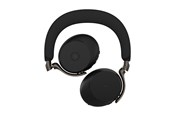 Kopfhörer/Headsets - Jabra Evolve3 75 MS Link390c - Black (Incl. Wireless Charging Pad) - 37599-999-889