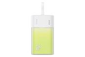 Powerbank (Akku) - Baseus Popsicle 5200mAh 20W Powerbank with Built-in Lightning Cable (+ White Simple USB-C - USB-C 60W/20V/3A/30cm Cable) - White-Green Powerbank (Akku) - Grün - 5200 mAh - P10055601613-00