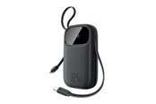 Powerbank (Akku) - Baseus EnerFill FC31 10000mAh 22.5W Powerbank with Digital Display and 2 Built-in Cables (USB-C + Lightning) - Black Powerbank (Akku) - schwarz - 10000 mAh - P10082106123-00