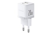 Handys - Adapter und Ladegeräte - Baseus Palm 20W USB-C USB-A Wall Charger - White - P10111608213-00