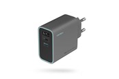 Handys - Adapter und Ladegeräte - CUKTECH CUKAD653EUGR 65W GaN Wall Charger 2 x USB-C 1 x USB-A - Grey - CUKAD653EUGR