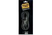 Kabelkanal / Kabelschlauch - Yellow Cable P100 - 2 x 1/4" Klinke/Klinke Patchkabel 1m. - ECO P100