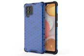 Handys - Cover & Cases - Hurtel Honeycomb Case armor cover with TPU Bumper for Samsung Galaxy A42 5G Blue - 5907769325182