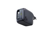 Handys - Adapter und Ladegeräte - Baseus EnerCore CJ11 45W Wall Charger with USB-C Port and Retractable USB-C Cable - Black - E0120G00