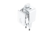 Handys - Adapter und Ladegeräte - Joyroom JR-TCL05 45W GaN Wall Charger with Cable Organizer - White - JR-TCL05