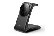 Handys - Adapter und Ladegeräte - Joyroom JR-W15 Wireless Charger 3 in 1 Charging Station with MagSafe - Black - JR-W15