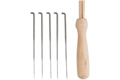 Kreativ-Spiele - Creativ Company Felting Needle Holder Wood with 5 Needles - 41237