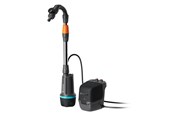 Tauch/Bewässerungspumpen - Gardena Akku-Regenfasspumpe 2400 ComfortAutomatic 18V P4A Ready-To-Use Set - 14605-20.000.00