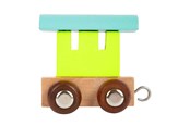 Holzspielzeug - Small Foot - Wooden Letter Train Wagon Colored - 12 pieces - 7895-display12