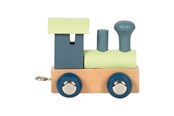 Holzspielzeug - Small Foot - Wooden Letter Train Polar - Locomotive Blue Green - 12 pieces - 12566-display12