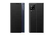 Tablets - Cover & Case - Hurtel Sleep Case Bookcase Type Case with Smart Window for Samsung Galaxy A22 4G Black - 5907769330797