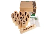 Gartenspiele - Molkky GO Pinewood Throwing Game with 12 Cones - 60595