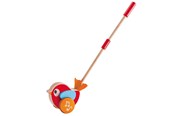 Baby Spielzeug - Hape Lilly Vogel Wooden Push Stick with Sound - E0353