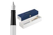 Utensilien zum Schreiben und Zeichnen - Waterman Impression White Lacquer G.T. Fountain pen M Blue ink - 2225470