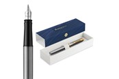 Utensilien zum Schreiben und Zeichnen - Waterman Impression Stainless Steel G.T. Fountain pen M Blue ink - 2225494