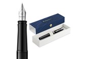 Utensilien zum Schreiben und Zeichnen - Waterman Impression Black Lacquer P.T. Fountain pen F Blue ink - 2225496