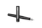 Utensilien zum Schreiben und Zeichnen - Waterman Allure Black Lacquer Fountain pen F Blue ink 1-Blister - 2225503