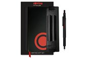 Utensilien zum Schreiben und Zeichnen - Rotring 600 Mechanical Pencil 0.5 mm Pen Pouch & Premium Notebook Gift Set - 2224710