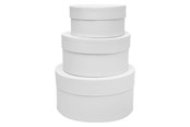 Kunst & Handwerk Ausstattung - Colorations - Papier-mache Boxes Round 3 pcs. - 46EN24