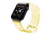 Smartwatch - Accessories - Hurtel Silicone Strap Bracelet Bracelet Strap Light for Apple Watch 38 / 40 mm - Yellow - 5907769332814