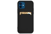 Handys - Cover & Cases - Hurtel Card Case Silicone Wallet With Card Slot Documents For Samsung Galaxy A42 5G Black - 5907769333415