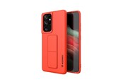 Handys - Cover & Cases - Wozinsky Kickstand Case Silicone Case with Stand Case for Samsung Galaxy S21 Ultra 5G Red - 9111201941519