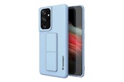 Handys - Cover & Cases - Wozinsky Kickstand Case Silicone Case with Stand Samsung Galaxy S21 Ultra 5G Light Blue - 9111201941533