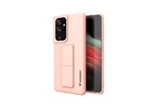 Handys - Cover & Cases - Wozinsky Kickstand Case Silicone Case with Stand Case for Samsung Galaxy S21 Ultra 5G Pink - 9111201941557
