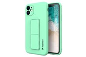 Handys - Cover & Cases - Wozinsky Kickstand Case Silicone Case with Stand Samsung Galaxy A22 4G Mint Case - 9145576226889