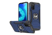Handys - Cover & Cases - Wozinsky Ring Armor Armored Hybrid Case Cover + Magnetic Holder Samsung Galaxy A03s Blue - 9145576243244