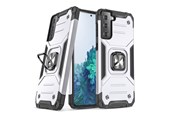 Handys - Cover & Cases - Wozinsky Ring Armor Armored Hybrid Case Cover + Magnetic Holder Samsung Galaxy S22+ (S22 Plus) Silver - 9145576239735
