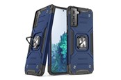 Handys - Cover & Cases - Wozinsky Ring Armor Armored Hybrid Case Cover + Magnetic Holder for Samsung Galaxy S22+ (S22 Plus) Blue - 9145576239766