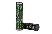 Fahrrad-Zubehör - Rockbros 2017-14AGN bicycle grips - black and green - Rockbros-2017-14AGN