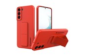 Handys - Cover & Cases - Wozinsky Kickstand Case Silicone Case with Stand Samsung Galaxy S22+ Case Red - 9145576247655
