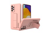 Handys - Cover & Cases - Wozinsky Kickstand Case Silicone Case with Stand Samsung Galaxy A73 Case Pink - 9145576247785