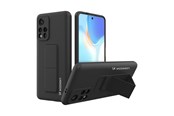 Handys - Cover & Cases - Wozinsky Kickstand Case Silicone Case with Stand Case for Xiaomi Redmi Note 11S / Note 11 Black - 9145576247518