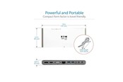 Dockingstationen - Tripp Lite Eaton Series USB-C Dock Triple Display - 4K HDMI/DisplayPort VGA USB 3.2 Gen 1 USB-A/USB-C Hub GbE 100W PD Charging International Power Cables - U442-DOCK4-INT