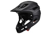 Fahrrad-Zubehör - Wozinsky fullface bicycle helmet with detachable visor light 57-62 cm - black - 5907769380921