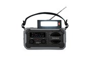 Camping & Outdoor - Thomson Emergency Hand Crank Radio with Solar - Grey - RT280G