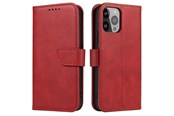 Handys - Cover & Cases - Hurtel Magnet Case for Samsung Galaxy S23 Cover with Flip Wallet Stand Red - 5907769351037