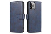 Handys - Cover & Cases - Hurtel Magnet Case for Samsung Galaxy S23 Ultra Cover with Flip Wallet Stand Blue - 5907769351105