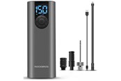 Fahrrad-Zubehör - Rockbros 42720001001 Electric Bike Pump with LED Display + USB-C - USB-A Cable - Black - 42720001001